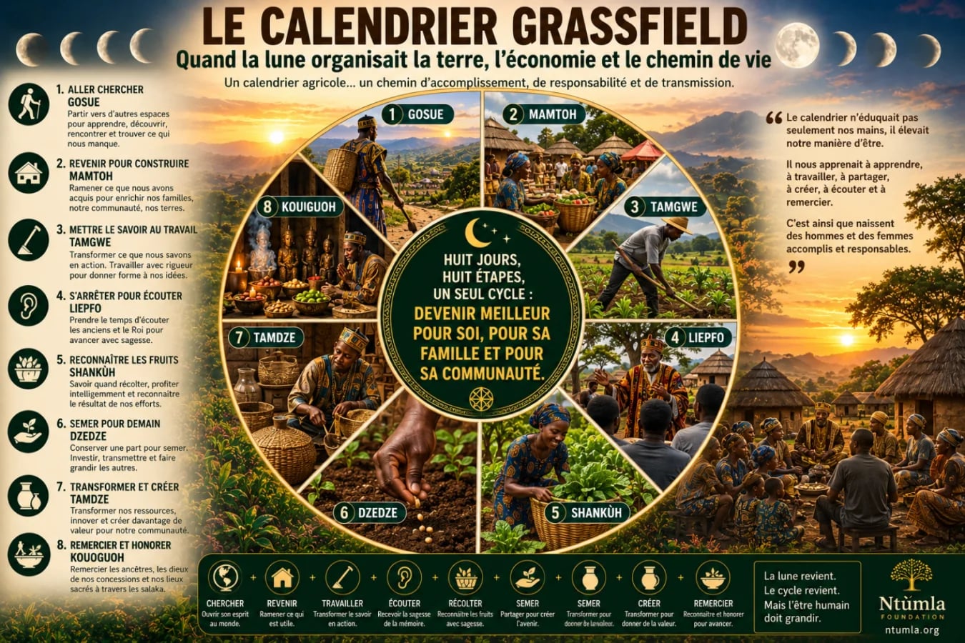 LE CALENDRIER GRASSFIELD/Bamileke Quand le cycle lunaire organisait une manière de vivre